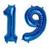 DOS GLOBOS NÚMERO AZUL (N30)