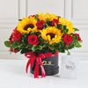 Box Floral Lovely Girasol y Rosas