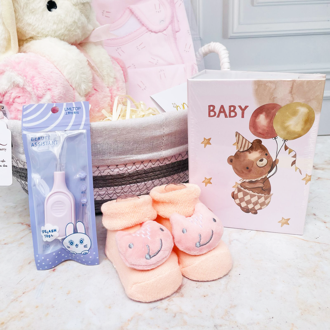 Box Rosa Baby Conejito