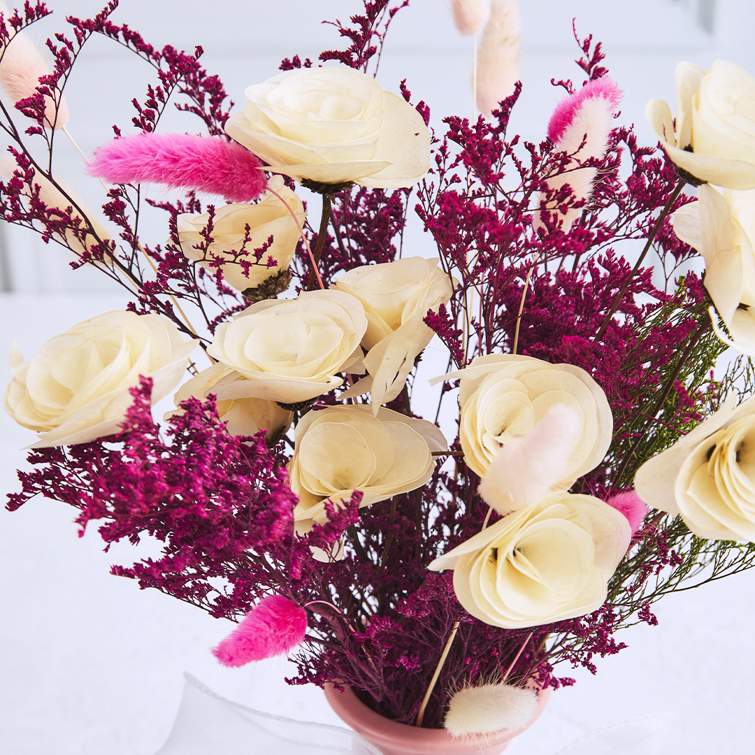 Box Flores Secas Violeta