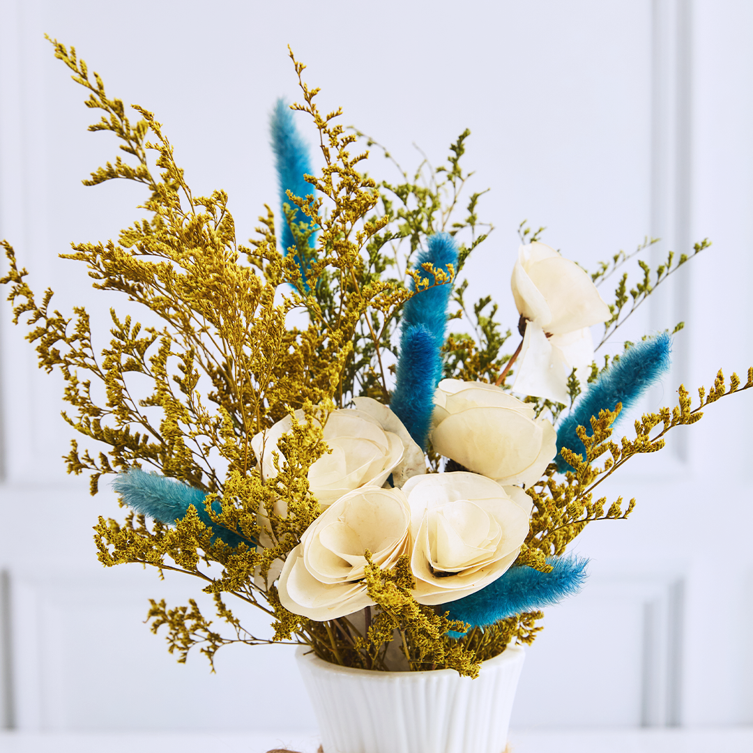 Box Flores Secas Amarillas