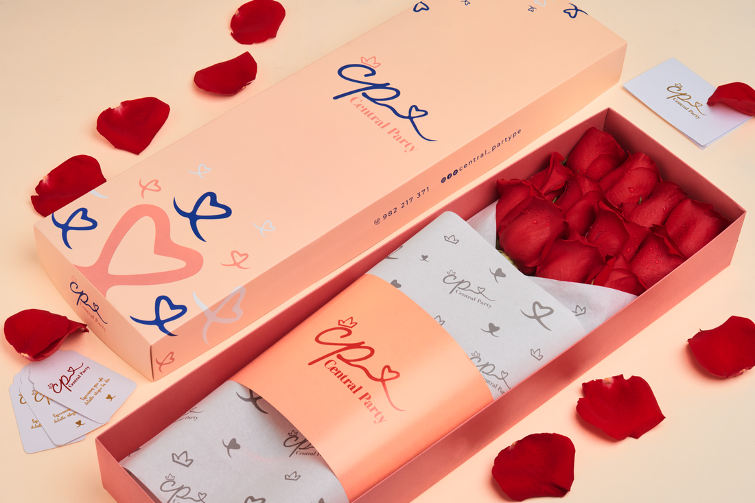 Caja de 12 Rosas Rojas