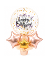 Globo Happy Birthday Rosa & Gold