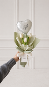 Ramo 3 Tulipanes Blancos