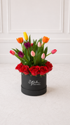 Box Premium Tulipanes y Rosas