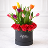 Box Premium Tulipanes y Rosas