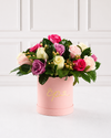 Box Romantico Rosas Pasteles