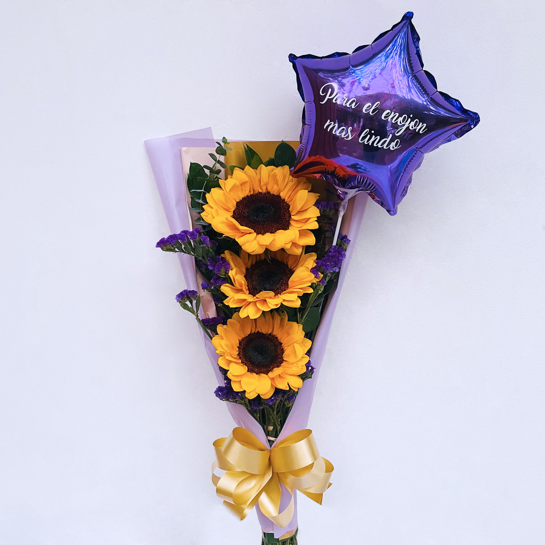 Pack Ramo Girasoles + Gato Gruñon