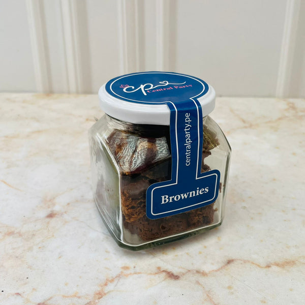 Frasco con Brownies