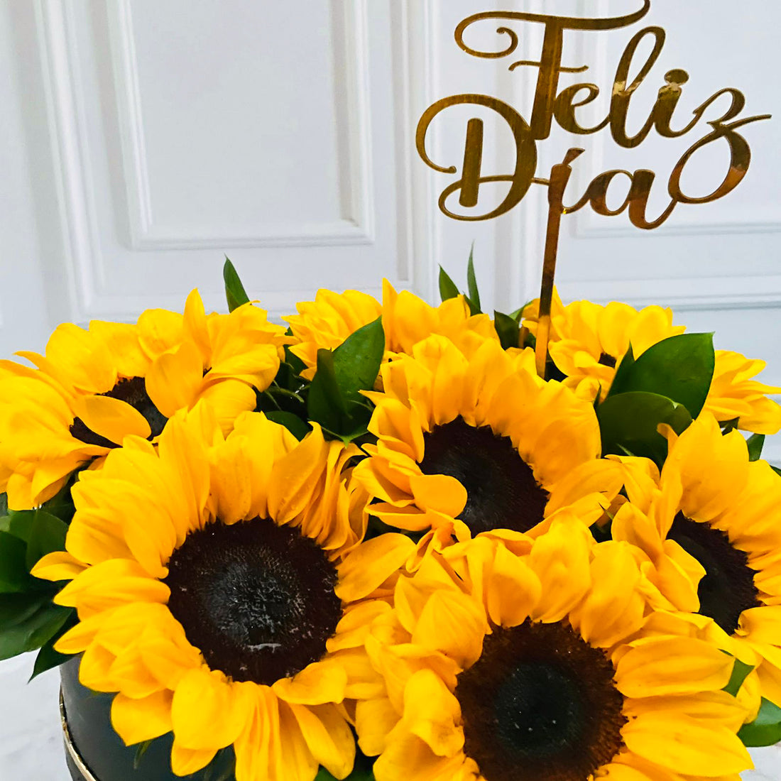 Box Corazón 7 Girasoles