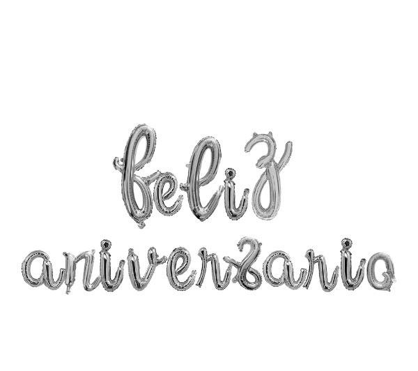 Letras Globo Feliz Aniversario