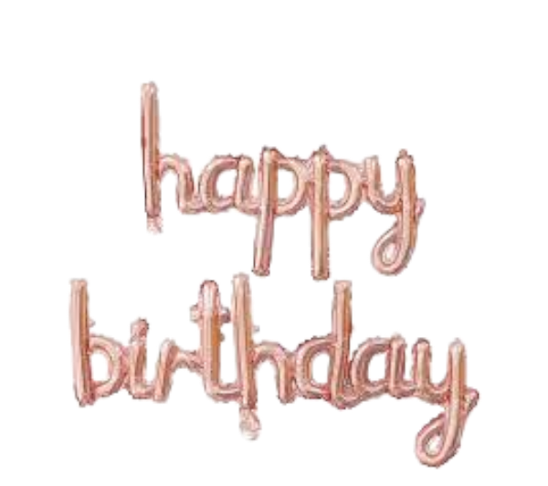 Letras Globo Happy Birthday