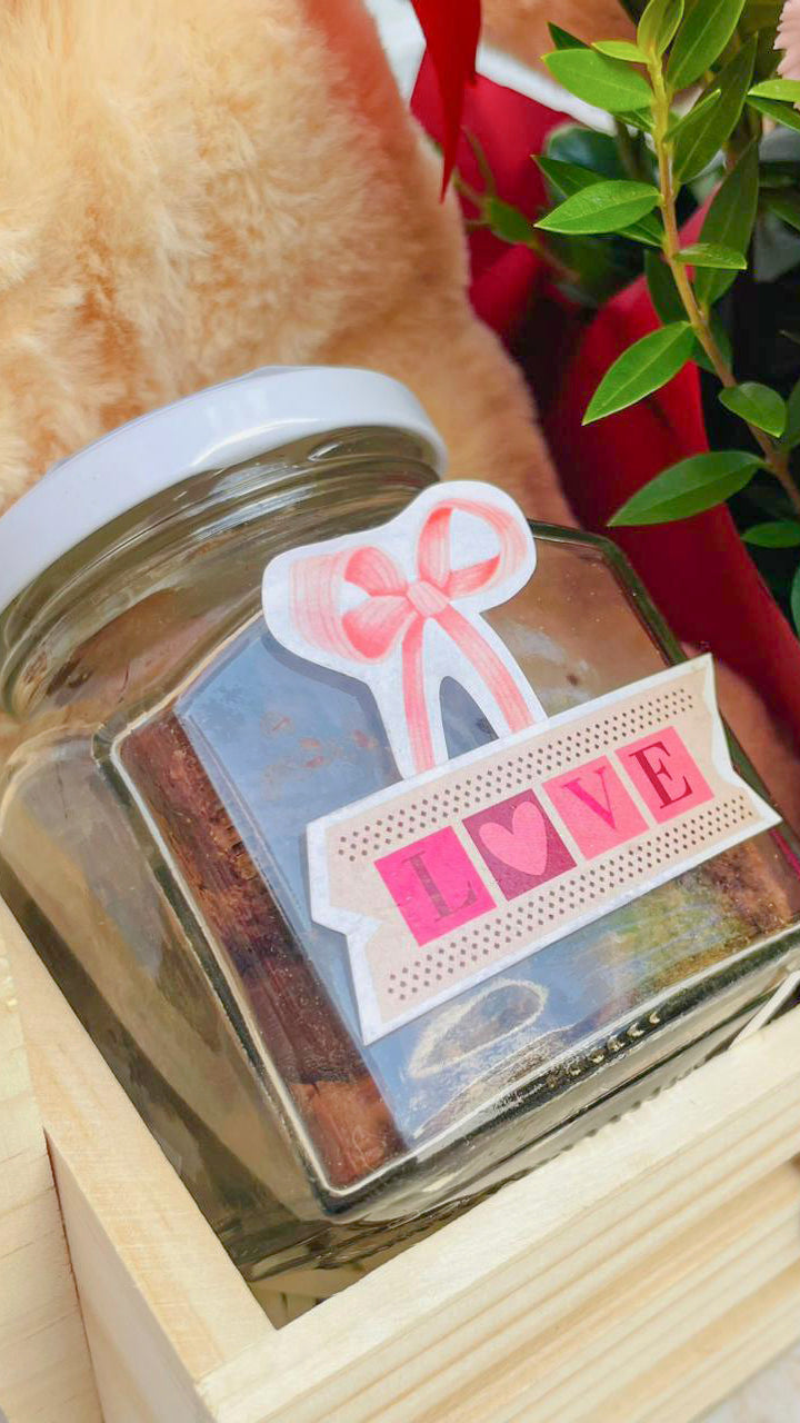 Box Floral Osito todo mi amor
