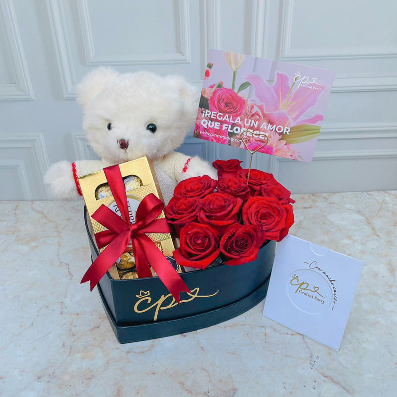 Box Corazón Dulce Amor Rosa
