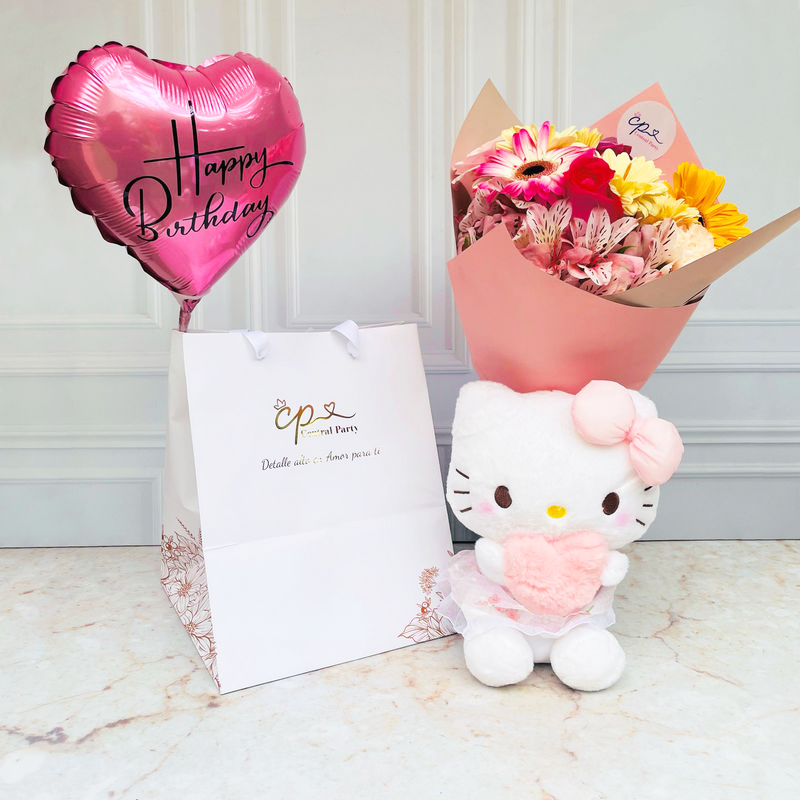 Pack Peluche Hello Kitty Pink