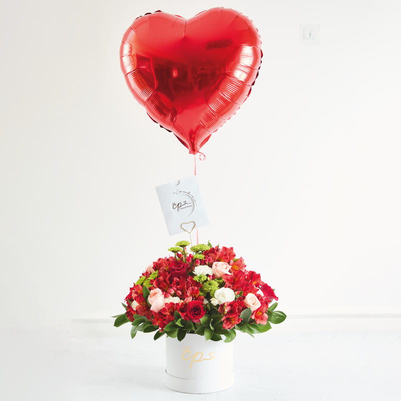Globo Corazón Metálico