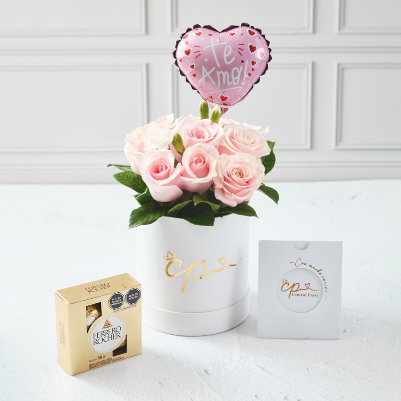 Box Flower Love Pink