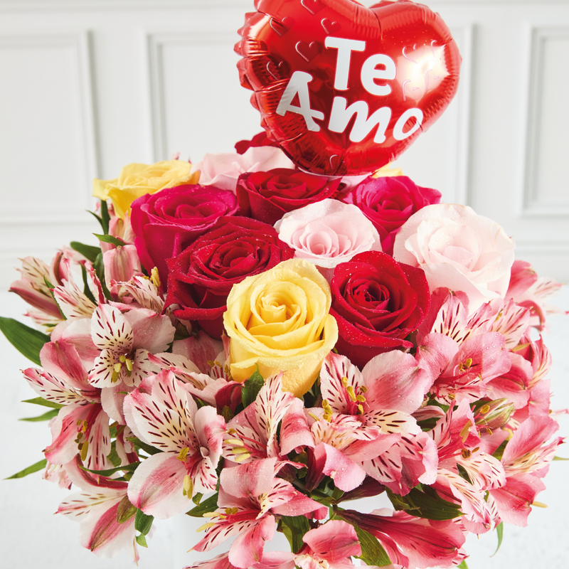 Box Floral Diamond Roses