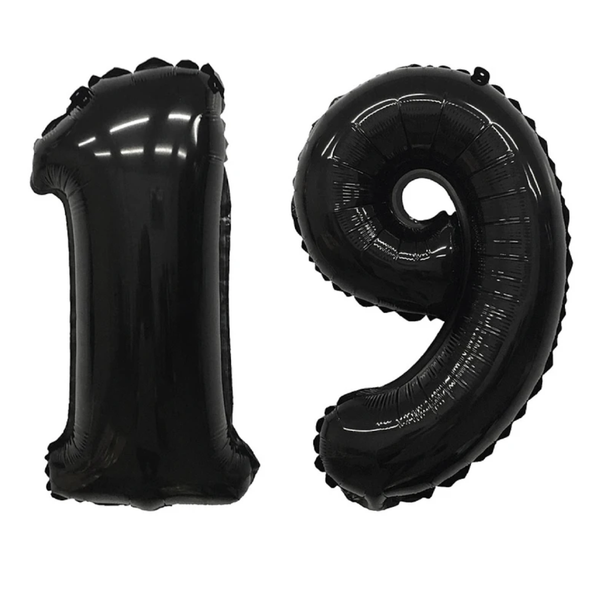 DOS GLOBOS NÚMERO NEGRO (N30)