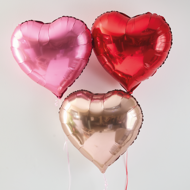 Globo Corazón Metálico