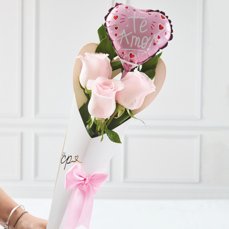 Conito Trío de Rosas Rosadas