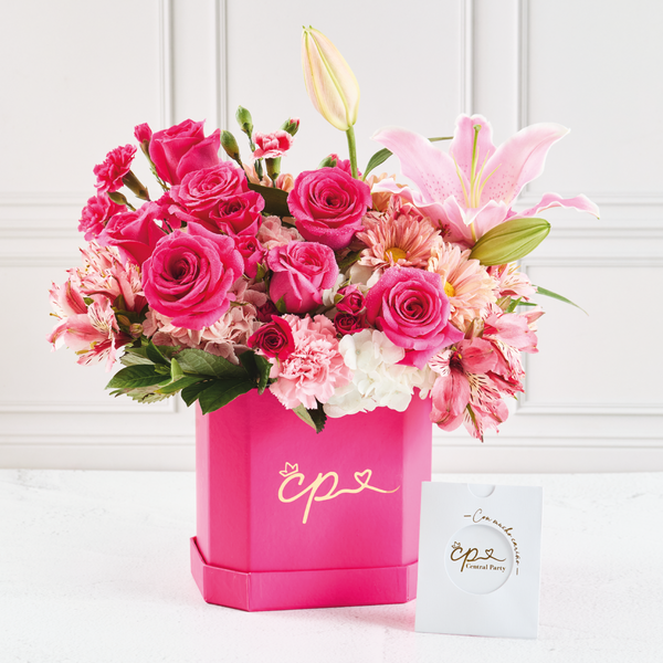 Box Floral Fucsia Love