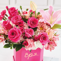 Box Floral Fucsia Love