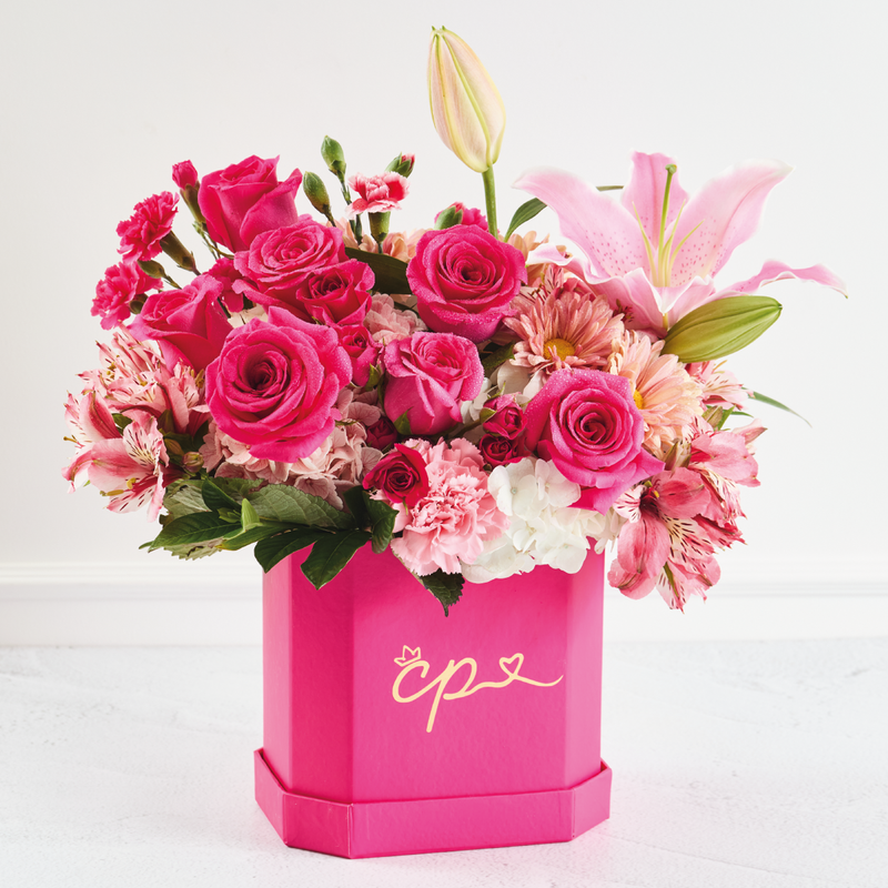 Box Floral Fucsia Love