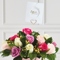 Box Romantico Rosas Pasteles