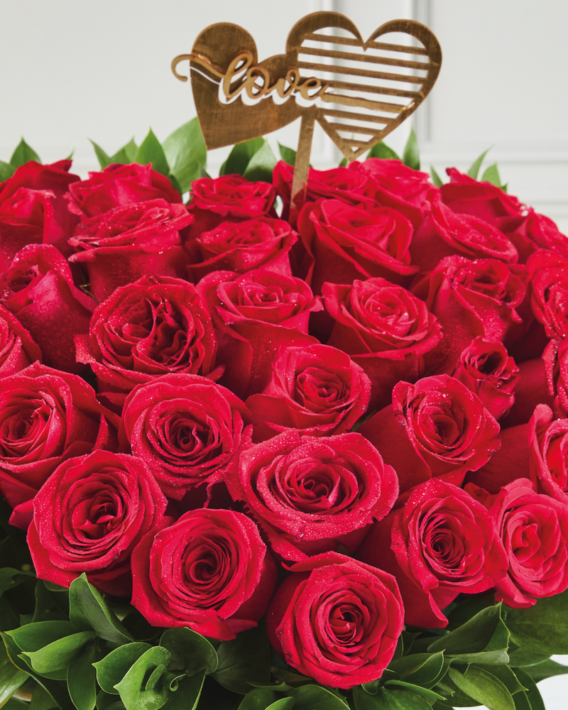 Box Floral Corazón de Rosas
