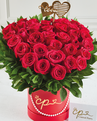 Box Floral Corazón de Rosas