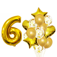 BOUQUET GLOBOS + UN NÚMERO DORADO