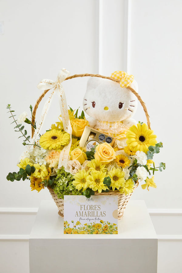 Cesto Hello Kitty Yellow
