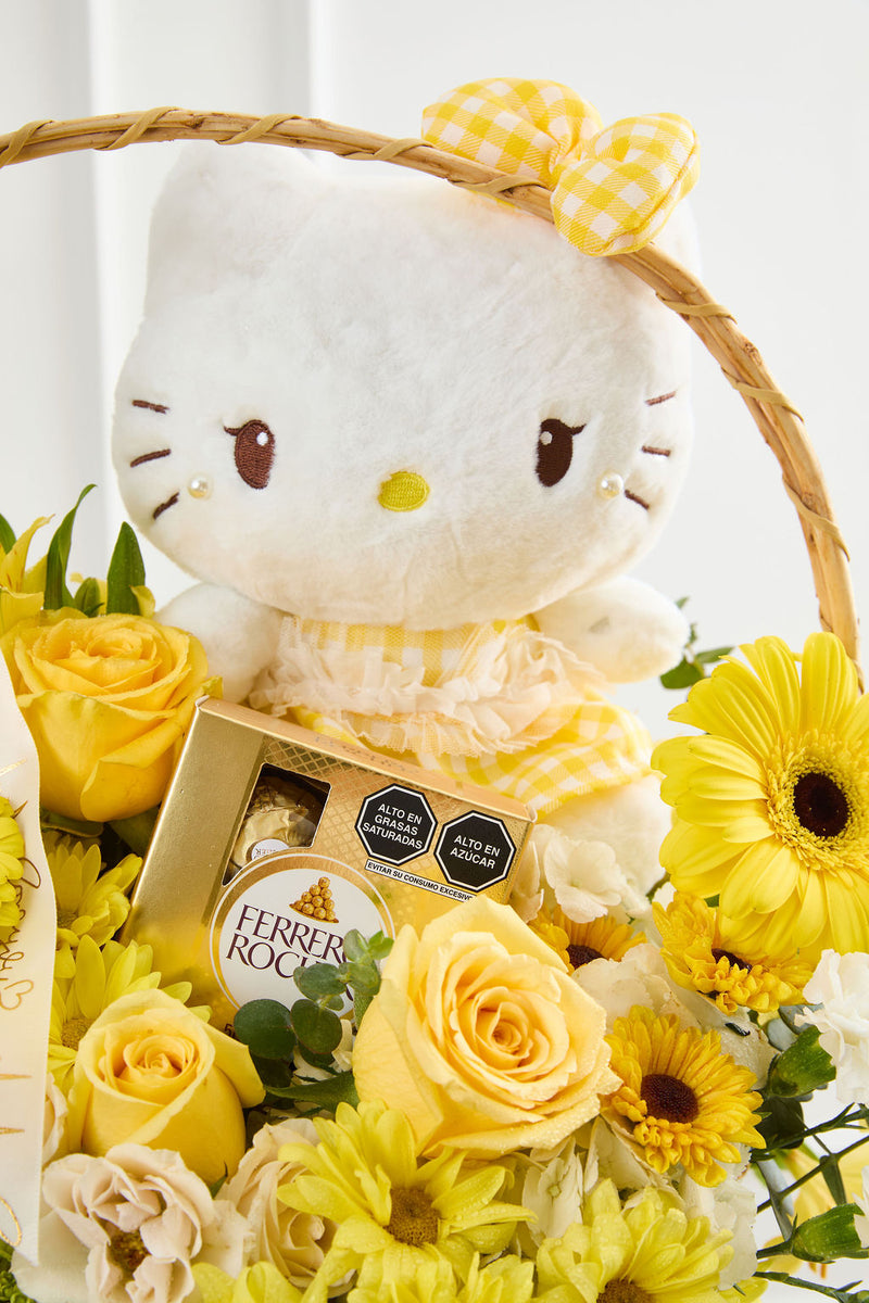 Cesto Hello Kitty Yellow
