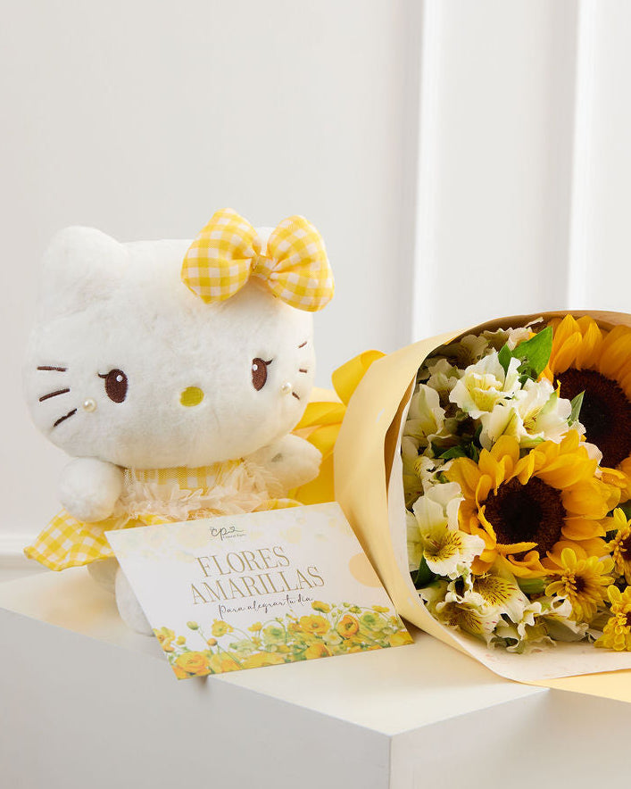 Peluche Hello Kiity Amarilla