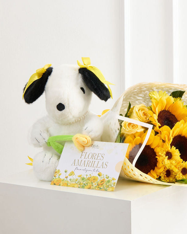 Peluche Snoopy Tulipan