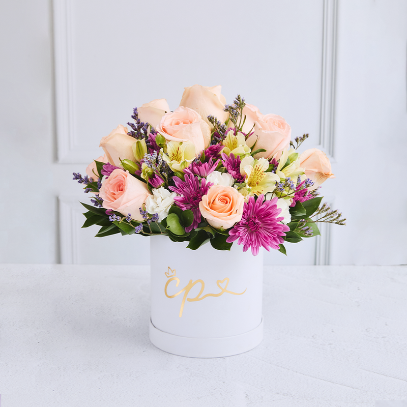 Box Rosas Pasteles Exclusivo