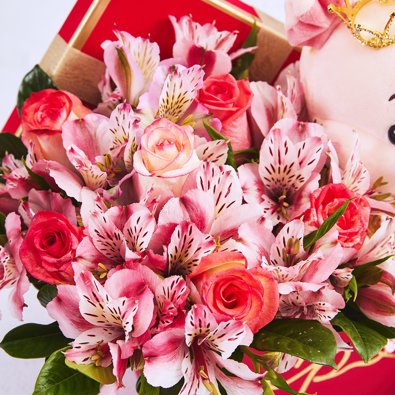 Gift Box Floral Mi reina Cerdito