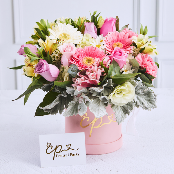 Box Floral Rosa & Blanco