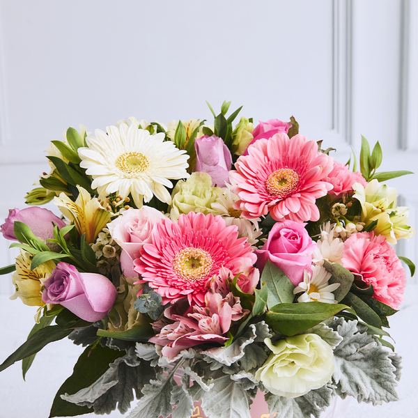 Box Floral Rosa & Blanco