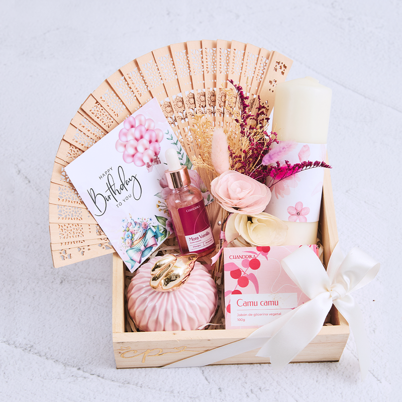 Gift Box Abanico Rosa