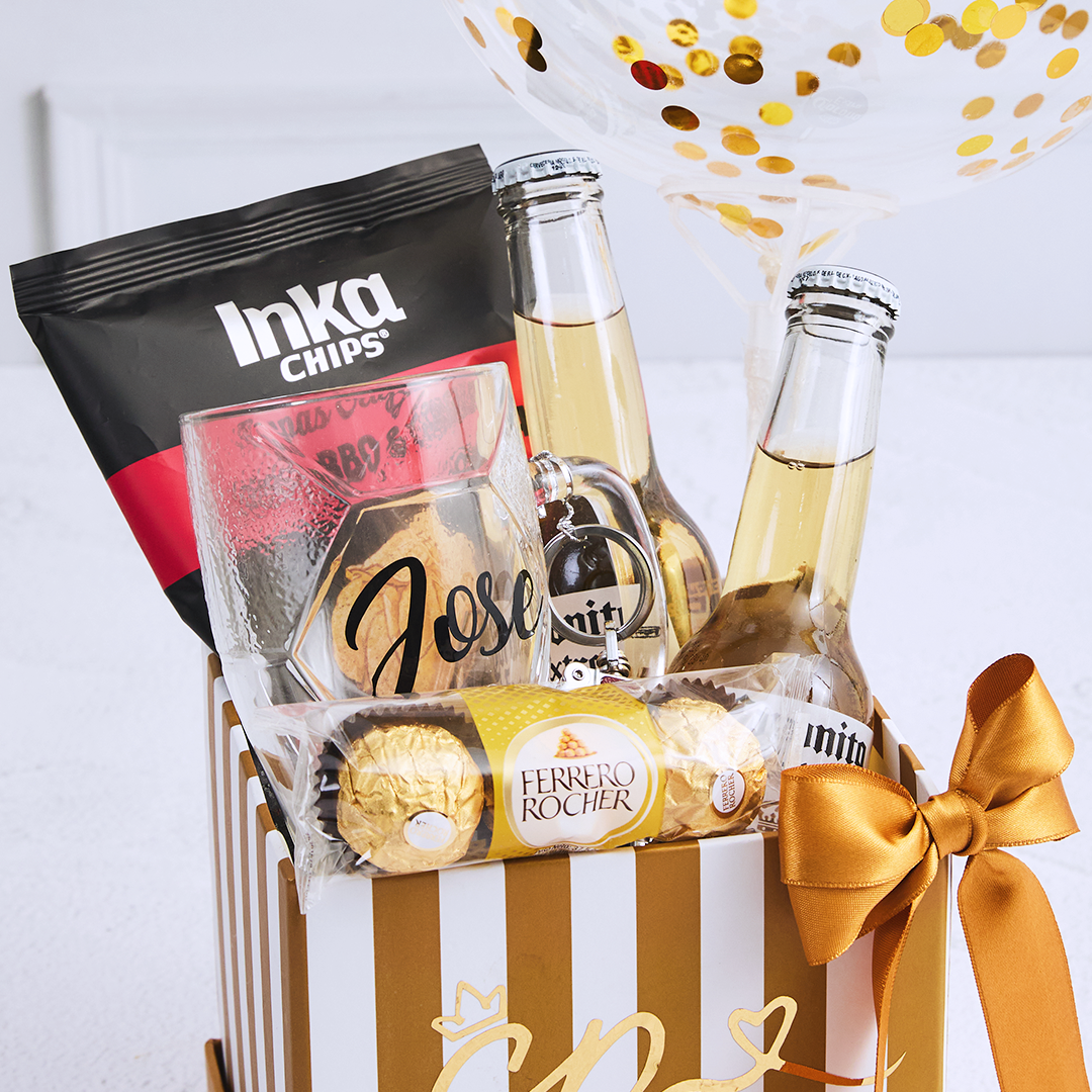 Gift Box Feliz Día Dorado