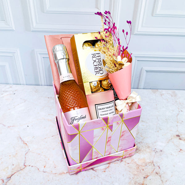 Mini Box Rosa Champán