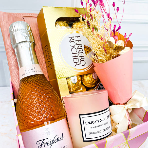 Mini Box Rosa Champán