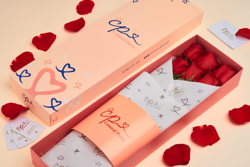 Caja de 6 Rosas Rojas San Valentín