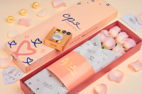 Caja de 6 Rosas Rosadas San Valentín