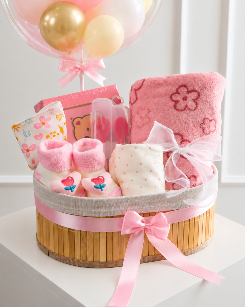 Box Bienvenida Rosa Bebé