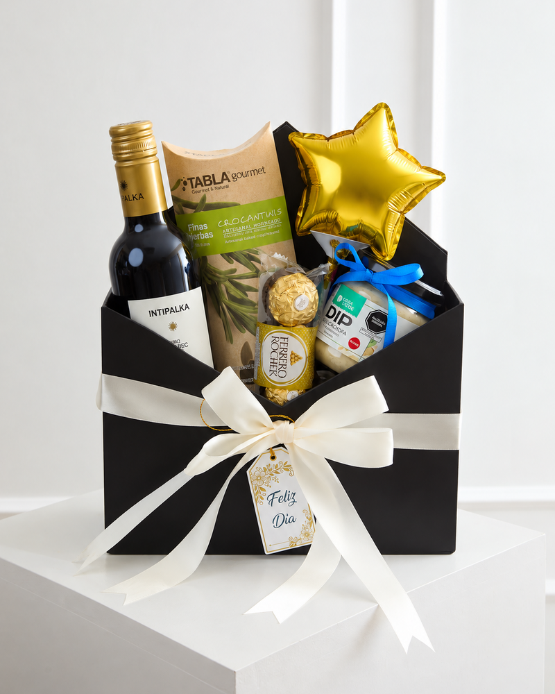 Caja Felicidades & Vino