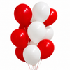 Bouquet 12 Globos Rojo y Blanco