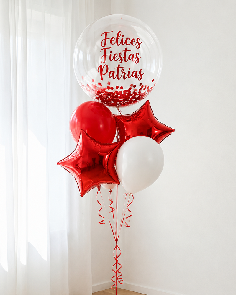 Bouquet Globo Burbuja Peruano